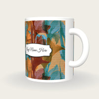 Infrared Gladioli Name Mug, three-quarter view