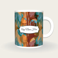 Infrared Gladioli Name Mug, front with the name label