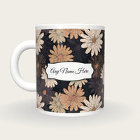 Scratchboard Daisy Name Mug 2, back with the second name label