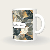 Risograph Lovebirds Name Mug 2, three-quarter view