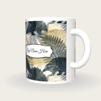 Risograph Pangolin Name Mug, three-quarter view