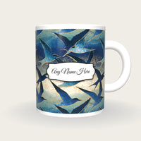 Etching Terns Name Mug 2, front with the name label