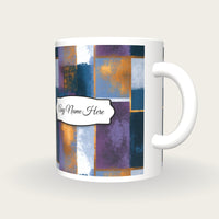 Minimal Modern Name Mug, three-quarter view
