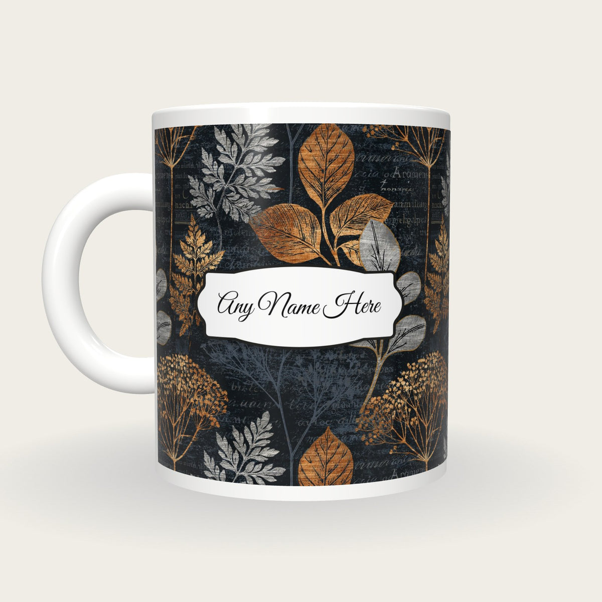Scratchboard Burins Name Mug 3, back with the second name label
