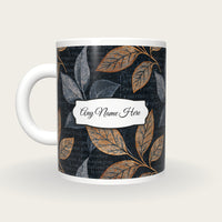 Scratchboard Burins Name Mug, back with the second name label