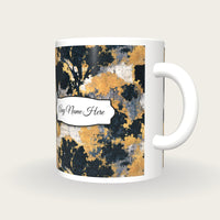 Screenprint Lichen Name Mug, three-quarter view