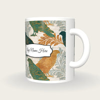 Baroque Hawks Name Mug 2, three-quarter view