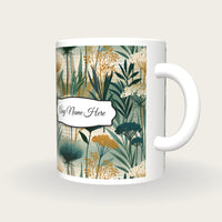 Risograph Wildflowers Name Mug 2, three-quarter view