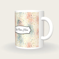 Mid Century Embers Name Mug 2, three-quarter view
