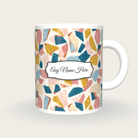Mid Century Embers Name Mug 3, front with the name label
