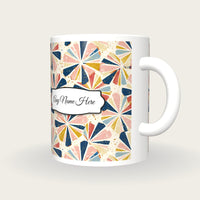Mid Century Embers Name Mug 4, three-quarter view