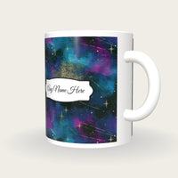 Ink Wash Orion Name Mug, three-quarter view