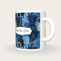 Etching Padlocks Name Mug, three-quarter view