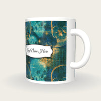 X-ray Skulls Starfield Name Mug 3, three-quarter view