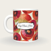 Pixel Kiwi Name Mug, back with the second name label