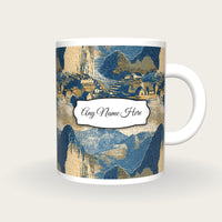ASCII Machu Picchu Name Mug, front with the name label