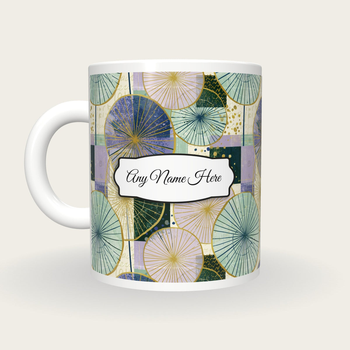 Memphis Diatom Name Mug 2, back with the second name label