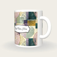 Memphis Diatom Name Mug, three-quarter view