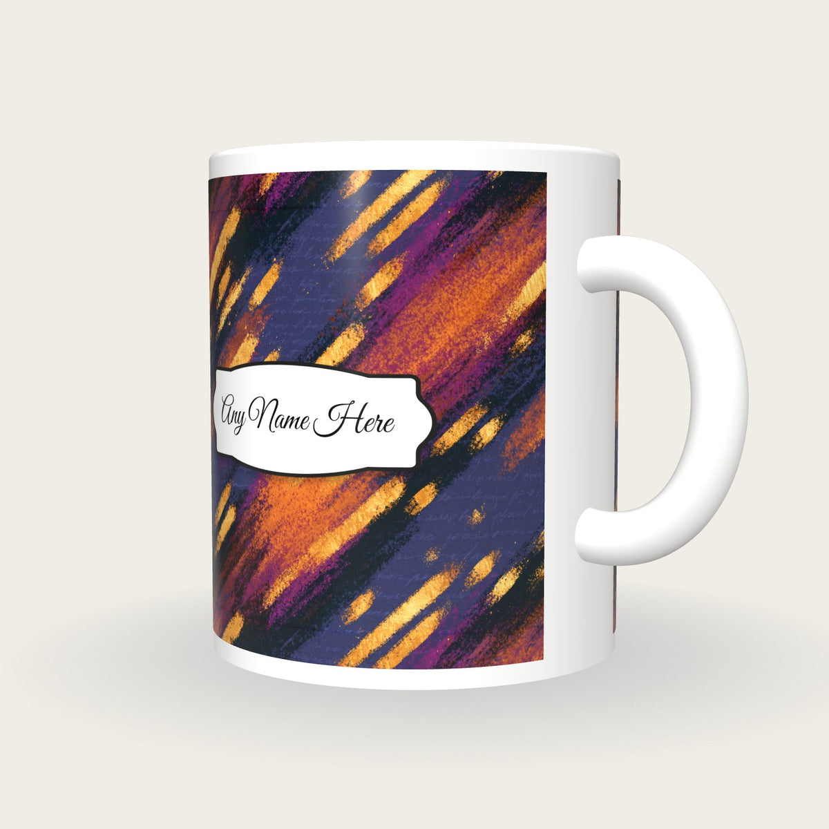 Hyperspace Name Mug, three-quarter view