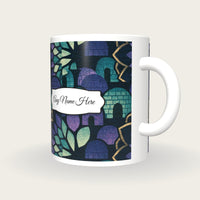 Mandala Igloo Name Mug 3, three-quarter view