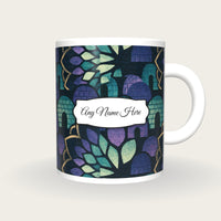 Mandala Igloo Name Mug 3, front with the name label