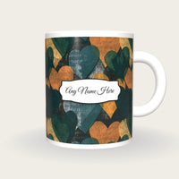 Lithograph Love Hearts Name Mug, front with the name label