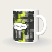 Berlin Techno Name Mug, three-quarter view