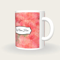 Geisha Sakura Kyoto Name Mug 2, three-quarter view