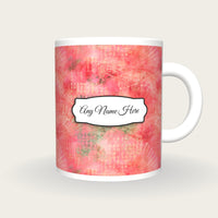 Geisha Sakura Kyoto Name Mug 2, front with the name label