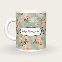 Georgian Tea Name Mug, back with the second name label