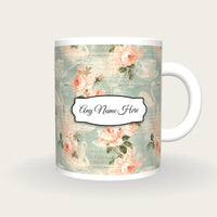 Georgian Tea Name Mug, front with the name label