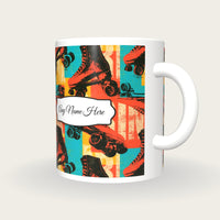 Roller Skate 80s Name Mug 4, three-quarter view