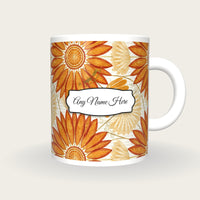 Haeckel Flower Name Mug, front with the name label
