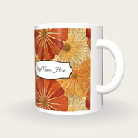 Haeckel Flower Name Mug 2, three-quarter view