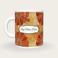 Haeckel Flower Name Mug 2, back with the second name label