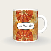 Haeckel Flower Name Mug 2, front with the name label