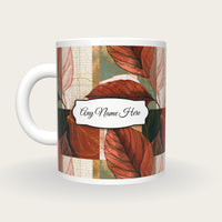 Isometric Leaf Name Mug 2, back with the second name label