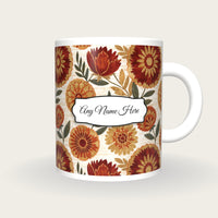 Suzani Name Mug, front with the name label