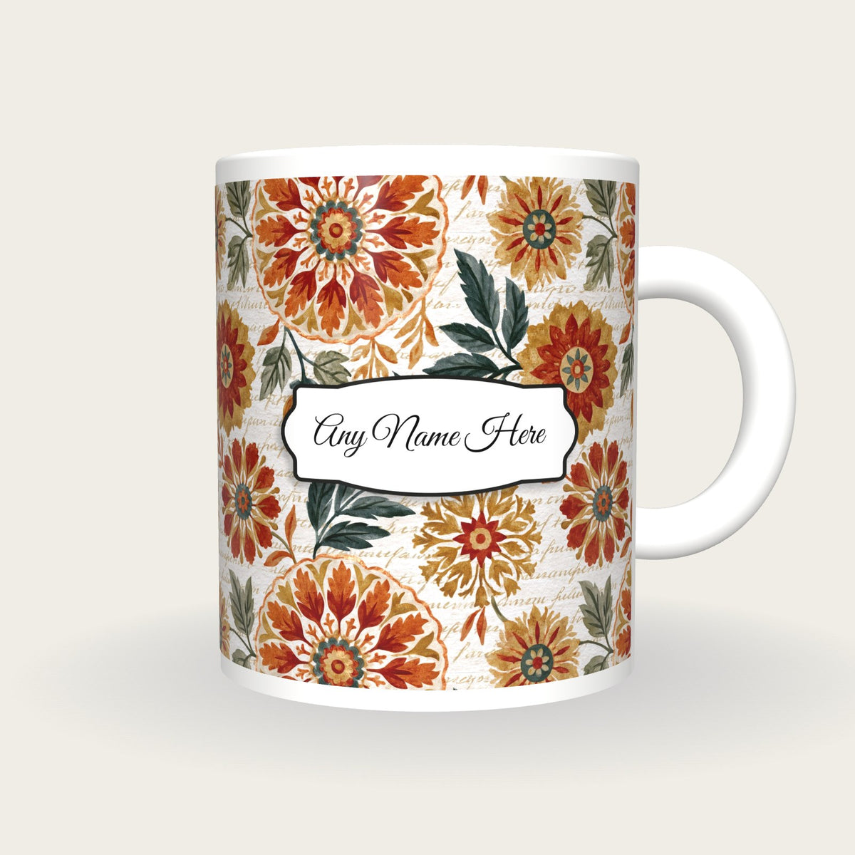 Suzani Name Mug 2, front with the name label