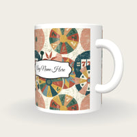Fresco Slot Reels Name Mug, three-quarter view