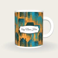 Graffiti Log Cabins Name Mug, front with the name label