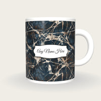 Batik Wax Resist Name Mug 3, front with the name label