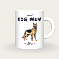 Personalised German Shepherd Dog Mum Mug, front