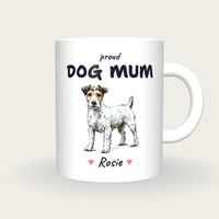 Personalised Jack Russell Dog Mum Mug, front