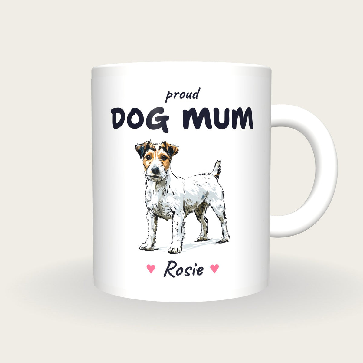 Personalised Jack Russell Dog Mum Mug, front