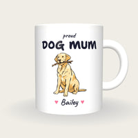 Personalised Labrador Dog Mum Mug, front