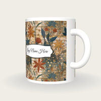 Illuminated Manuscript Stars Name Mug, three-quarter view