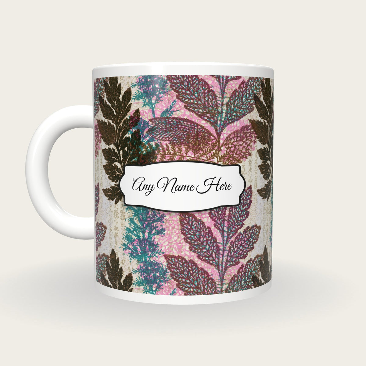 Lace Witch Herbs Name Mug 2, back with the second name label