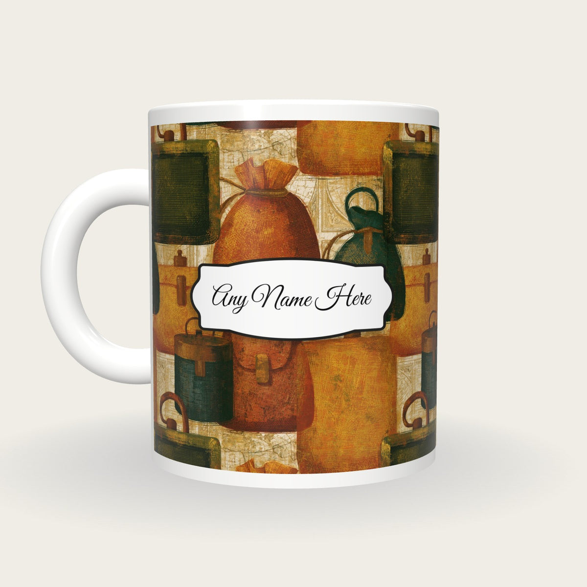 Engraving Jewel Bags Name Mug 2, back with the second name label