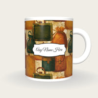 Engraving Jewel Bags Name Mug 2, front with the name label